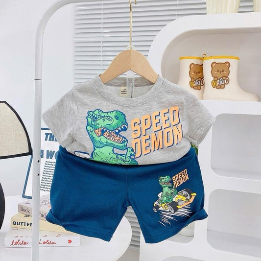 Cotton Terno Tshirt and Shorts OOTD set for 1-5 years old II