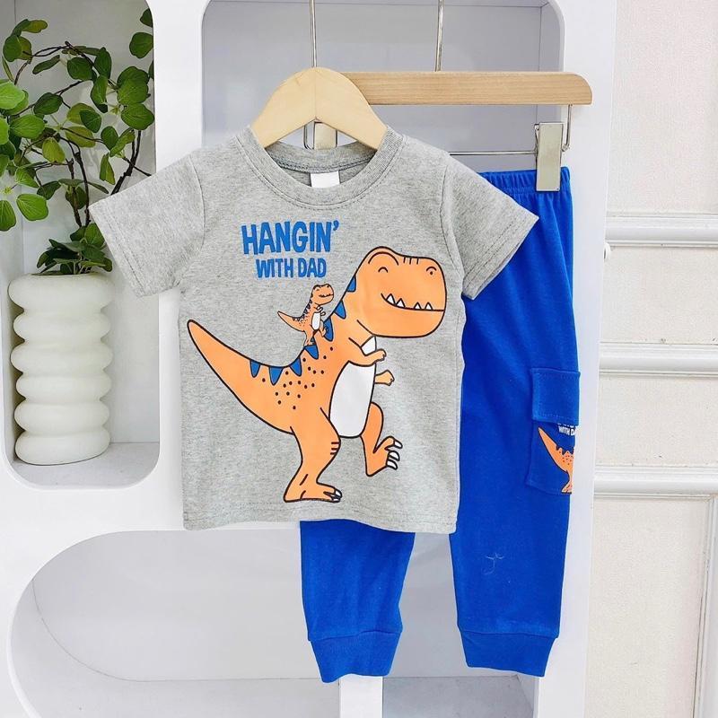 T-shirt and Cargo Pants Cotton Terno Set for 1-5 years old
