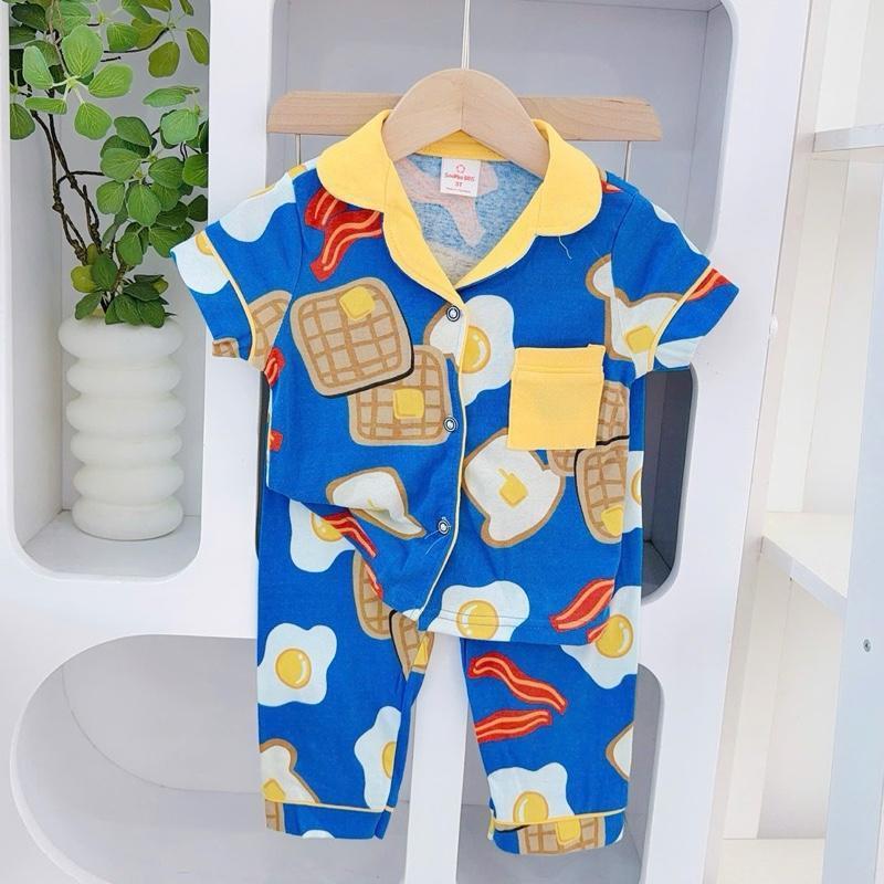 1-5 years old Cotton Terno Polo and Pajama Sleepwear set for kids II