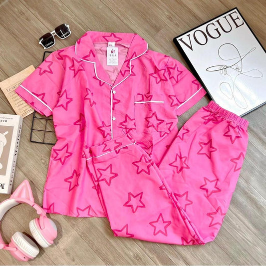 HT Adult Terno Polo and Pajama set Loungewear Sleepwear Set
