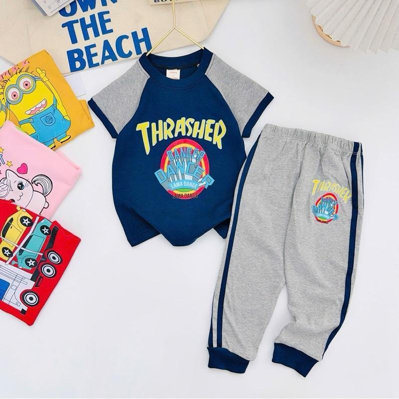 Colored T-Shirt & Jogger Set for 1-10 Years Old