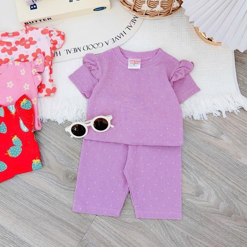 Cotton Ruffles T-Shirt & Shorts Set for 1-5 years old