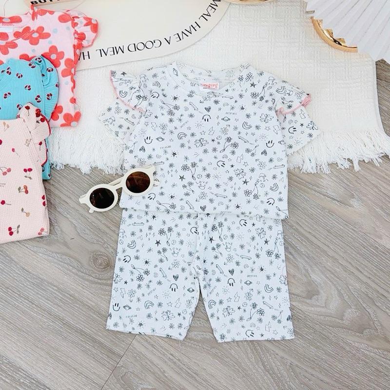 Baby Bizz 1-5 years old Cotton Ruffles T-Shirt & Shorts Set for Kids