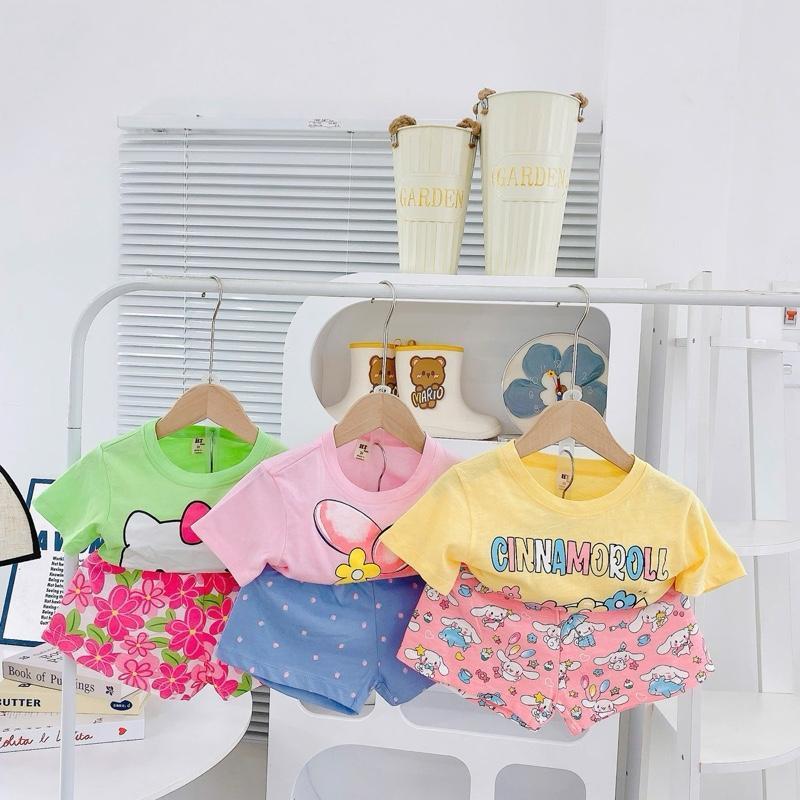 Cotton Terno Tshirt and Shorts OOTD set for 1-5 years old