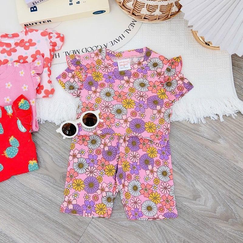 Cotton Ruffles T-Shirt & Shorts Set for 1-5 years old