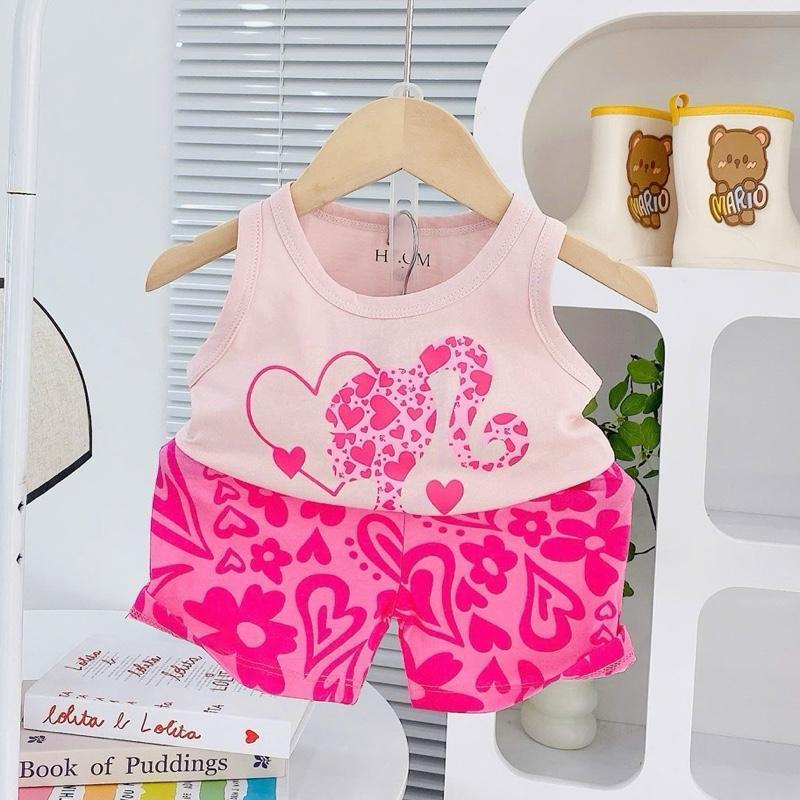 Cotton Terno Sando and Shorts set for 1-5 years old