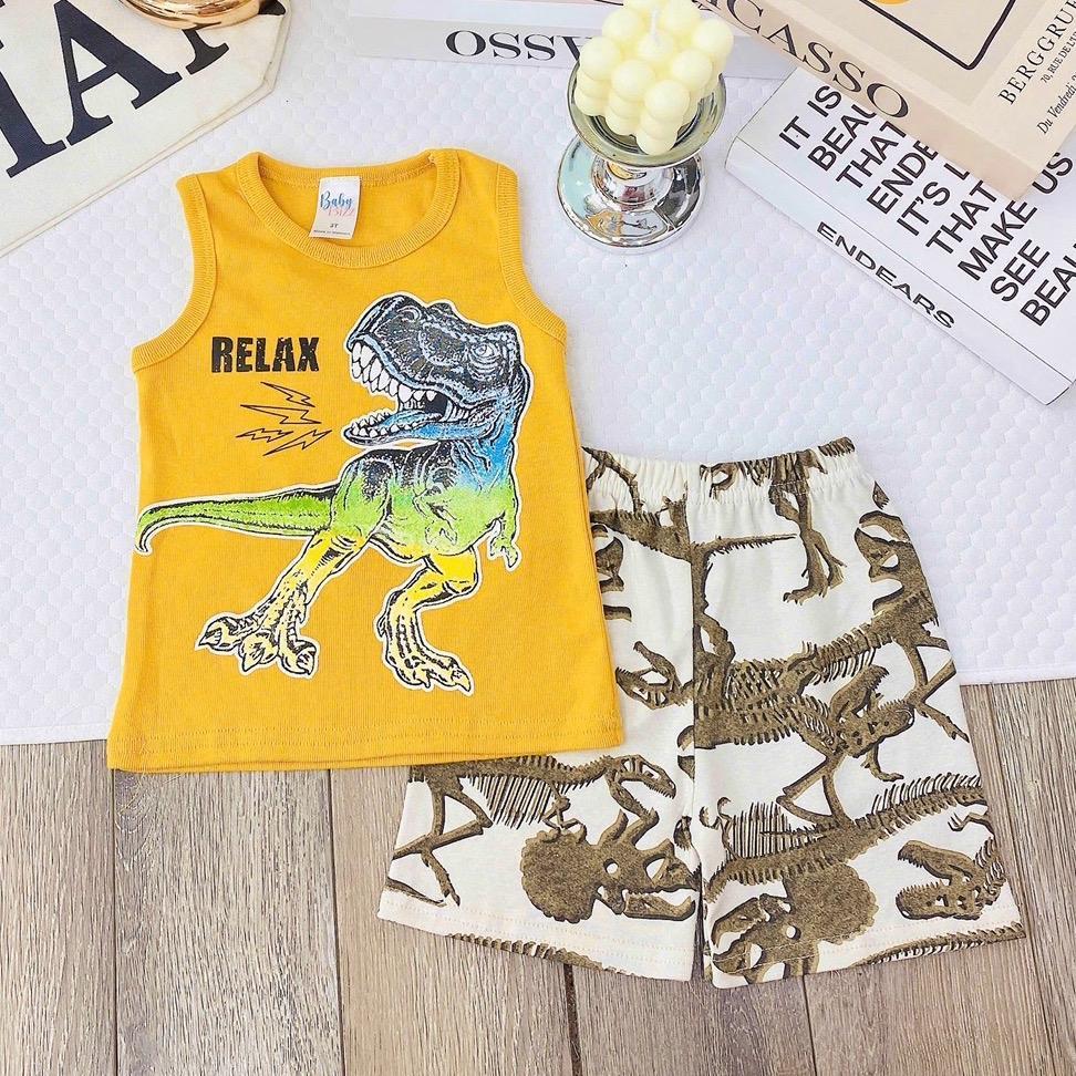 Premium cotton character sando and shorts set for 1-5 years old