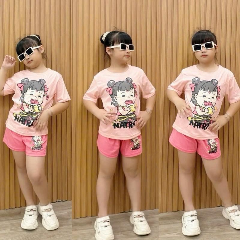 Premium Cotton terno character Tshirt and shorts set for 1-10 Years Old
