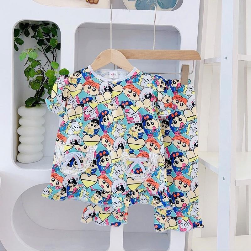 HT Terno Ribbon Set Pajama Sleepwear set for 1-5 years old