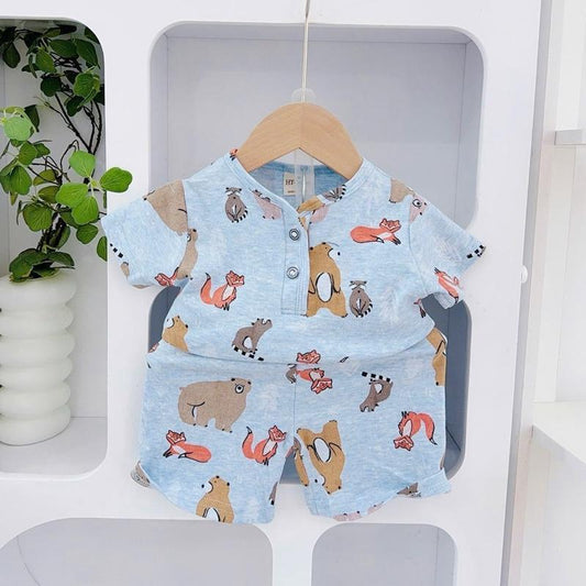 Cotton T-Shirt & Shorts Set for Kids 1-5 years old
