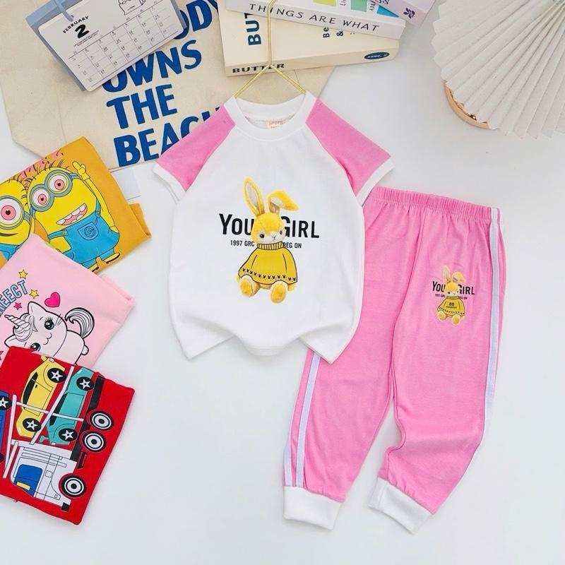 Colored T-Shirt & Jogger Set for 1-10 Years Old II