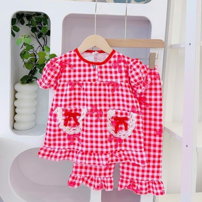 HT Terno Ribbon Set Pajama Sleepwear set for 1-5 years old