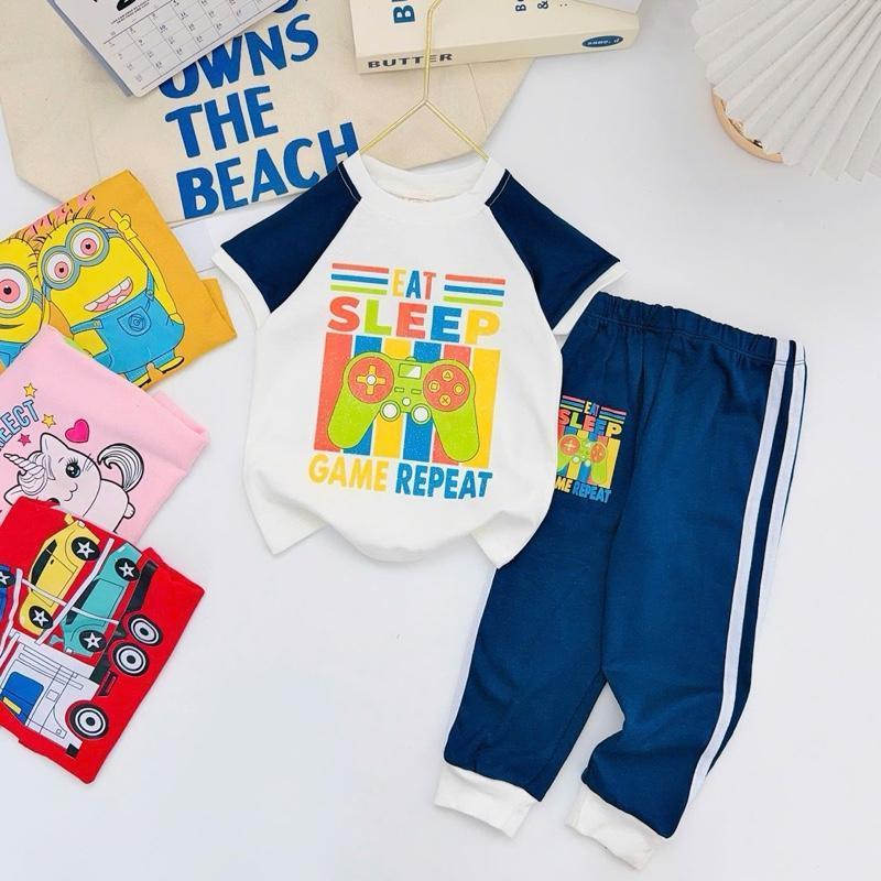 Colored T-Shirt & Jogger Set for 1-10 Years Old