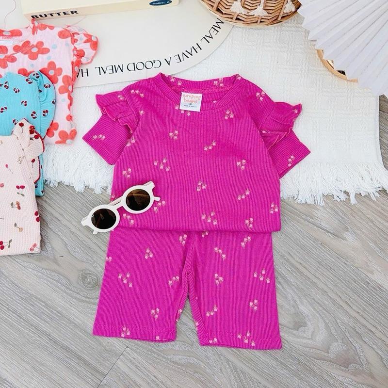 Cotton Ruffles T-Shirt & Shorts Set for 1-5 years old