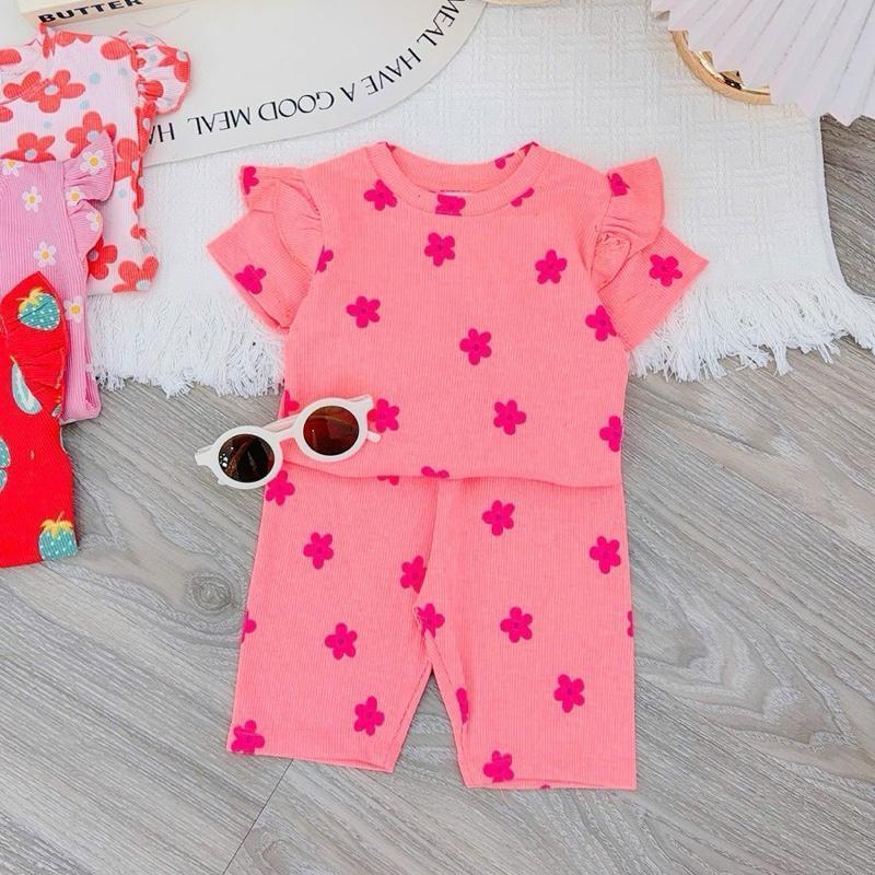 Cotton Ruffles T-Shirt & Shorts Set for 1-5 years old