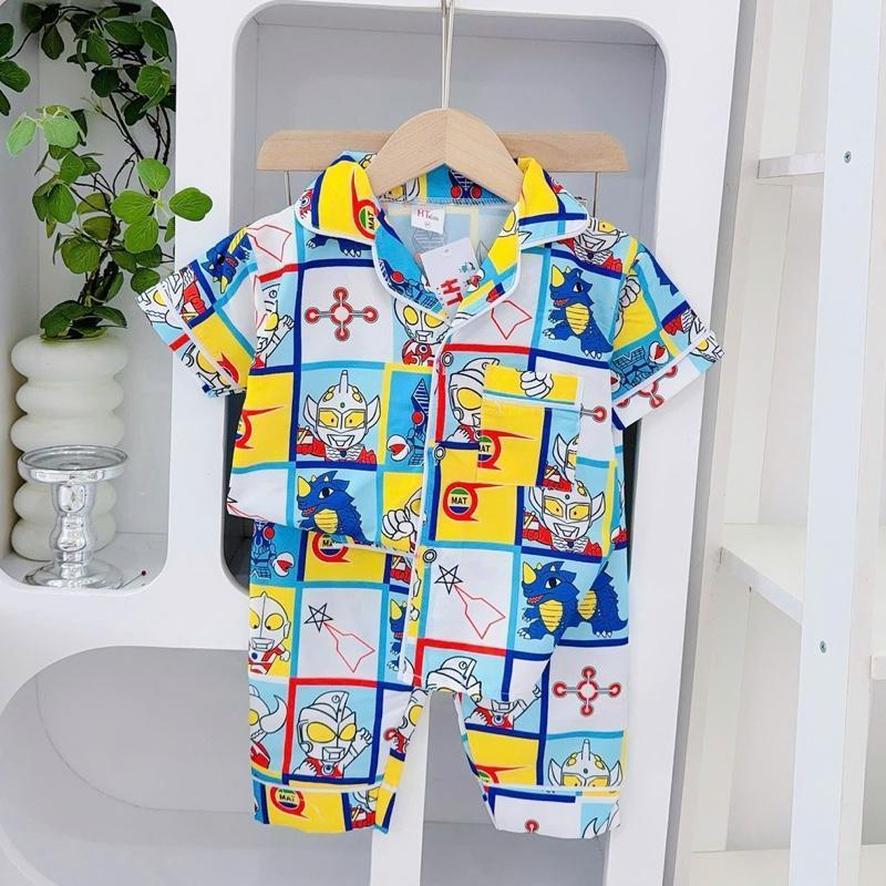 1-10 years old HT Terno Polo and Pajama sleepwear set for kids