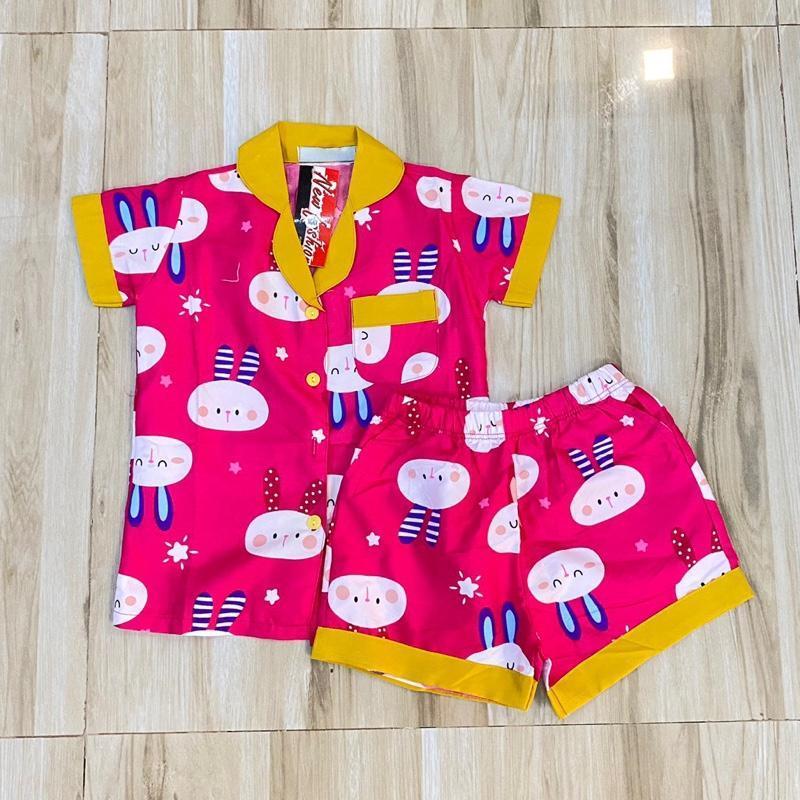 Polo and Shorts sleepwear set for 1-8 years old