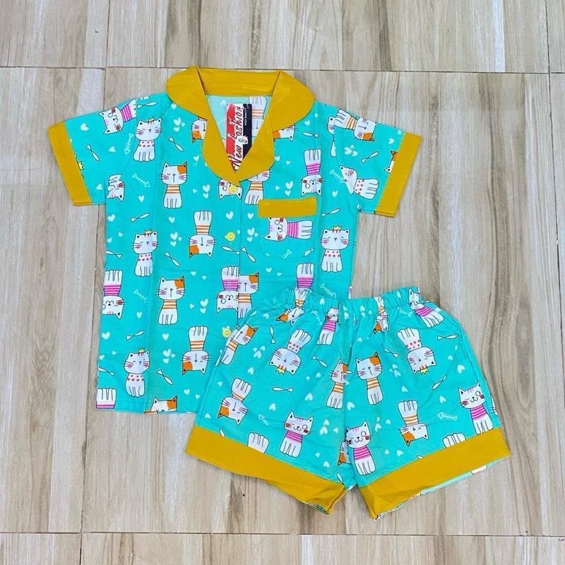 Polo and Shorts sleepwear set for 1-8 years old
