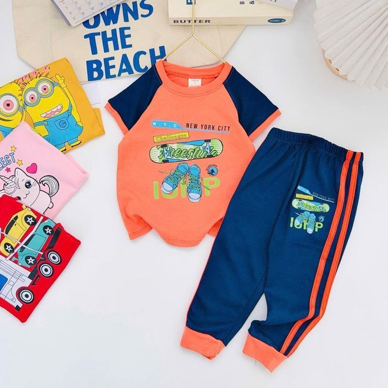 Colored T-Shirt & Jogger Set for 1-10 Years Old