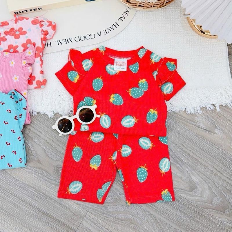 Cotton Ruffles T-Shirt & Shorts Set for 1-5 years old