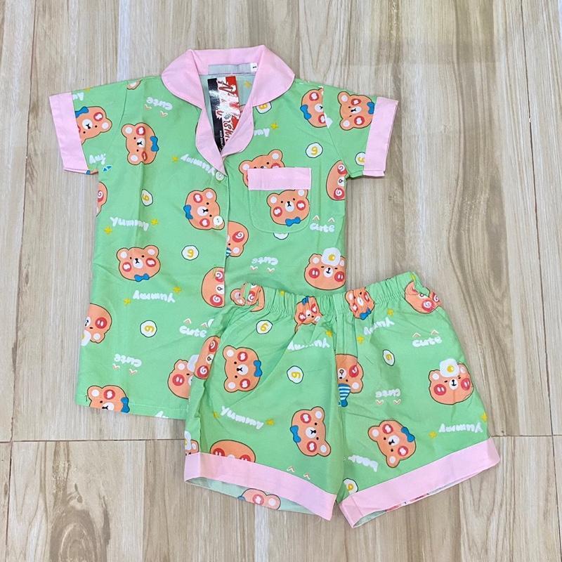 Polo and Shorts sleepwear set for 1-8 years old
