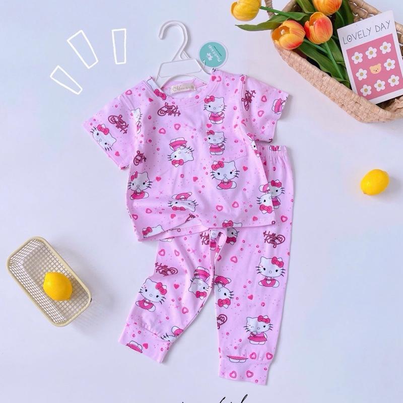 Miwoo Cotton Terno Tshirt with pocket and Pajama sleepwear Set for 1-5 years old