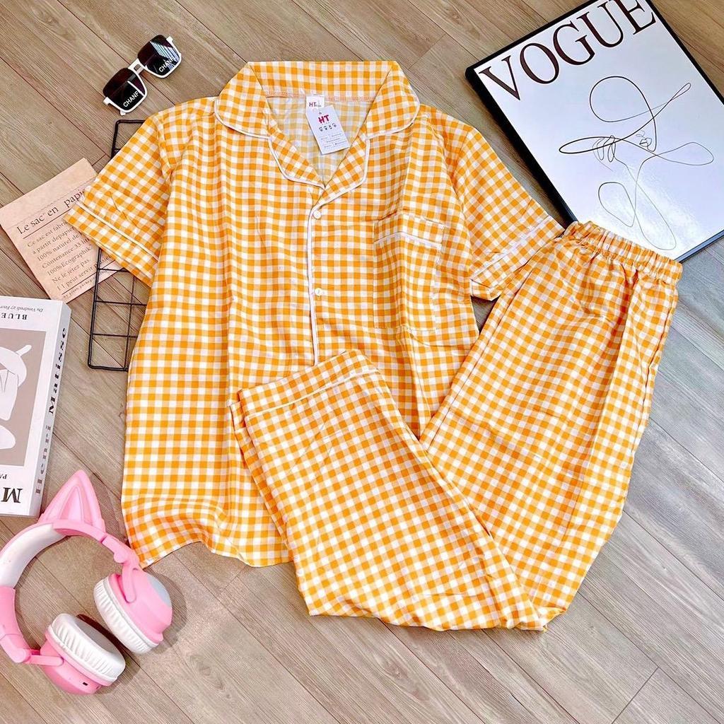 HT Adult Terno Polo and Pajama set Loungewear Sleepwear Set