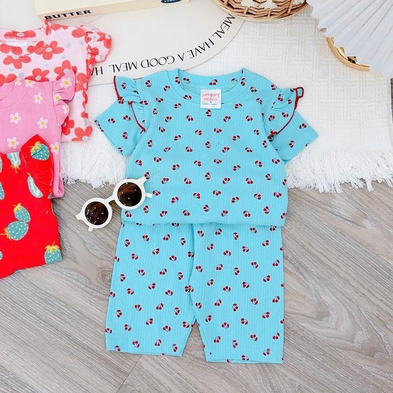 Cotton Ruffles T-Shirt & Shorts Set for 1-5 years old