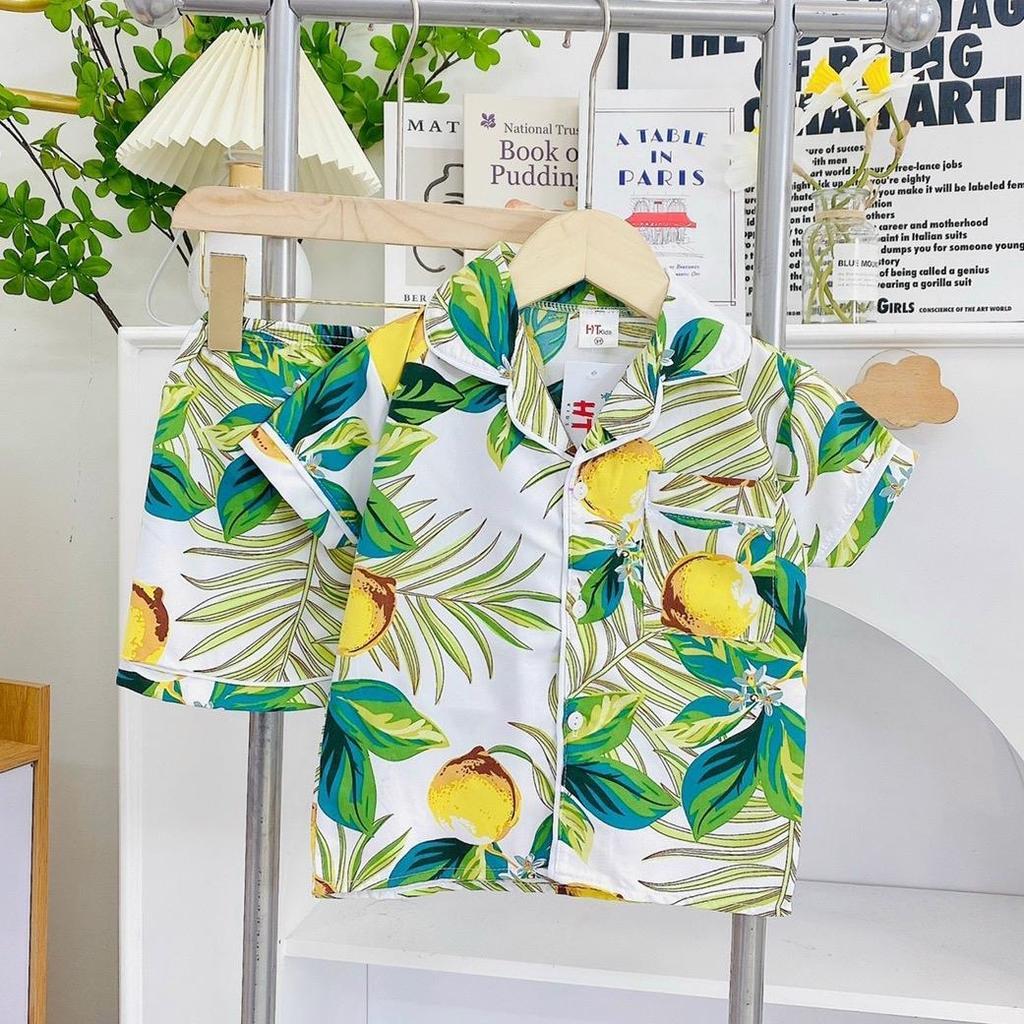 HT Terno Polo and Shorts sleepwear set for 1-6 years old