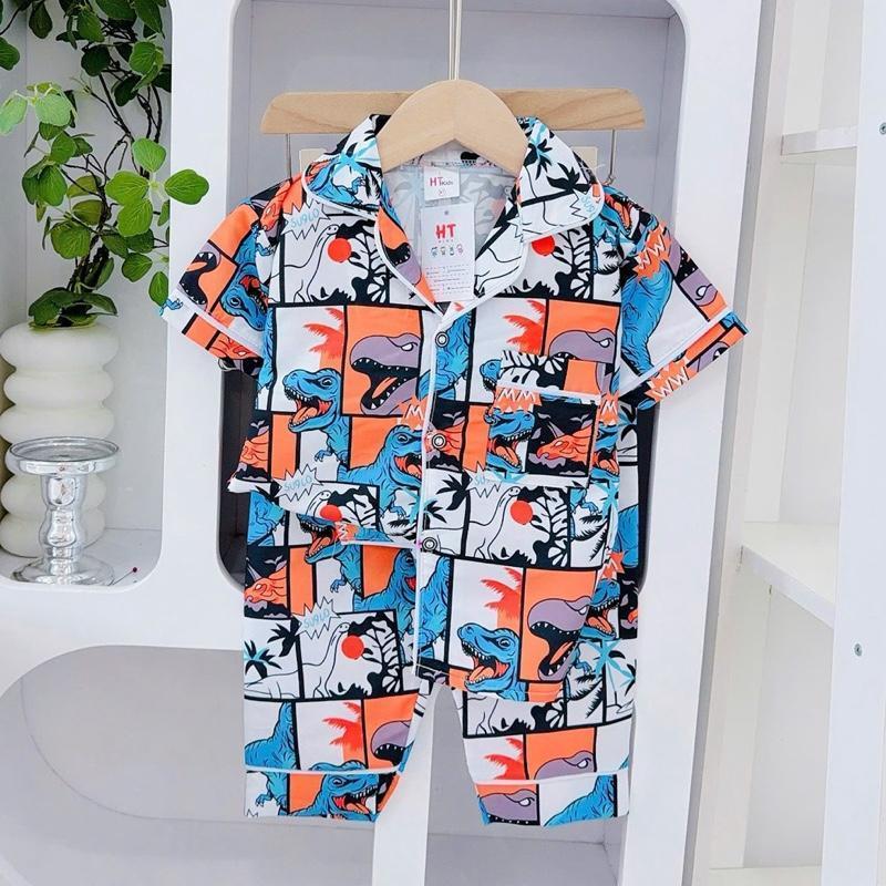1-10 years old HT Terno Polo and Pajama sleepwear set for kids