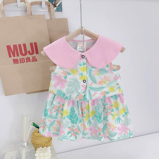 Cotton Top & Skort Set for 1-5 years old