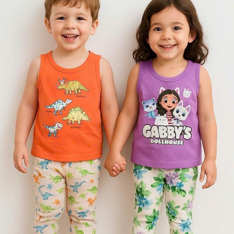Colored Cotton Terno Sando and Pajama sleepwear set for 1-5 years old