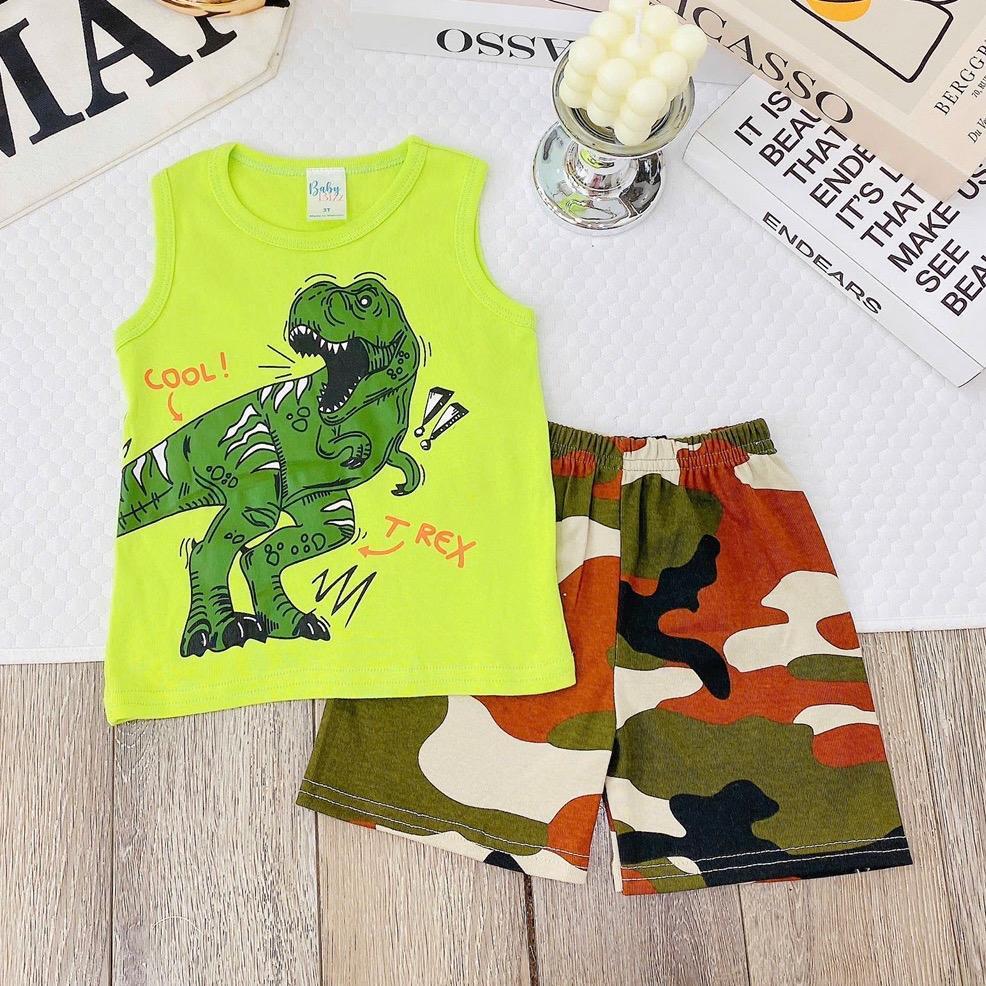 Premium cotton character sando and shorts set for 1-5 years old