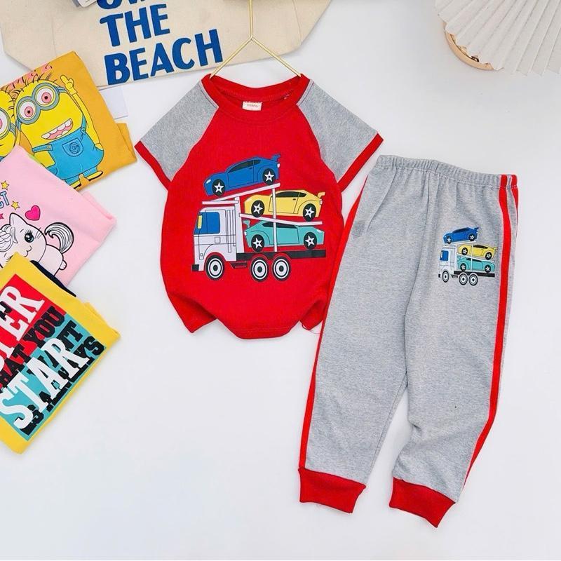 Colored T-Shirt & Jogger Set for 1-10 Years Old