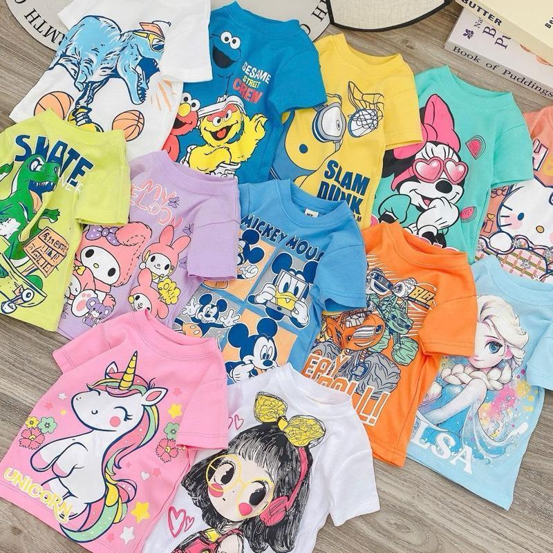 Colored Cotton Terno T-Shirt & Pajama Sleepwear Set for 1-5 years old