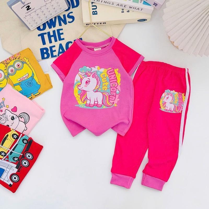 Colored T-Shirt & Jogger Set for 1-10 Years Old II
