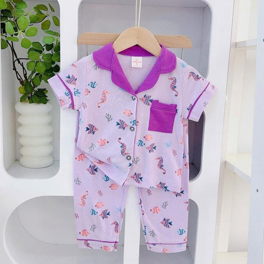 Cotton Terno Polo and Pajama sleepwear set for 1-5 years old