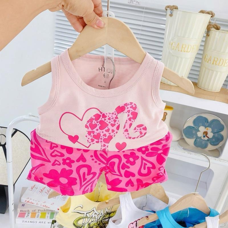 Cotton Terno Sando and Shorts set for 1-5 years old