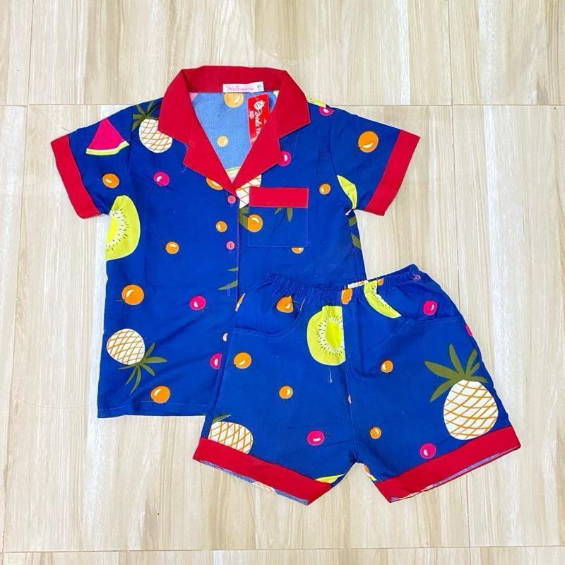 Polo and Shorts sleepwear set for 1-8 years old