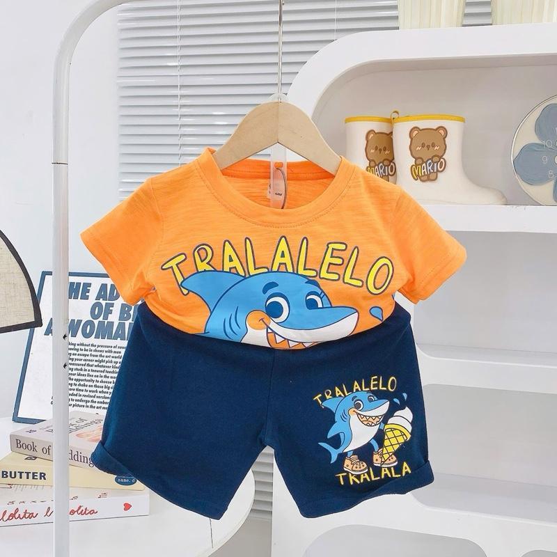 Cotton Terno Tshirt and Shorts OOTD set for 1-5 years old II