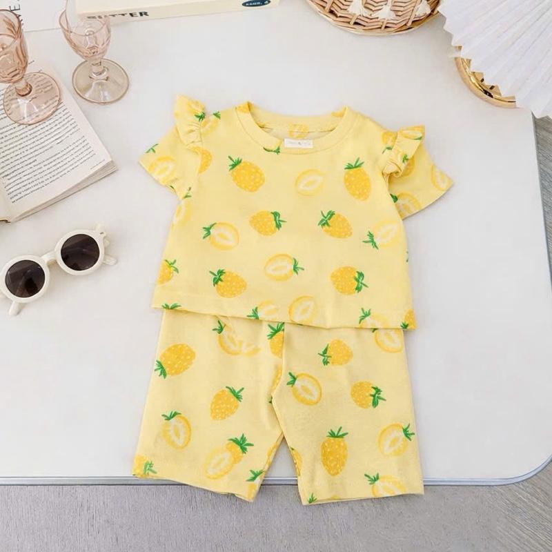 Baby Bizz 1-5 years old Cotton Ruffles T-Shirt & Shorts Set for Kids