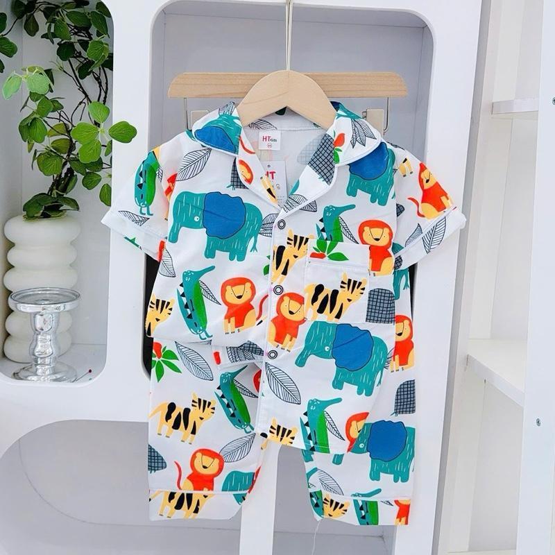 1-10 years old HT Terno Polo and Pajama sleepwear set for kids