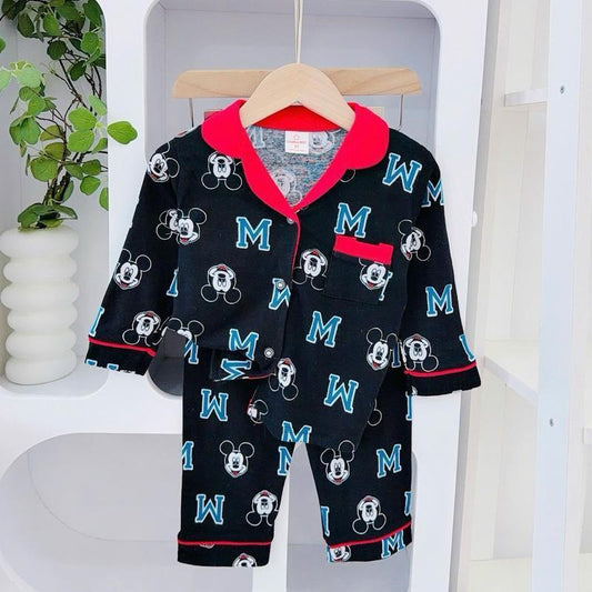 Cotton Terno Longsleeves Polo and Pajama sleepwear set for 1-5 y/o