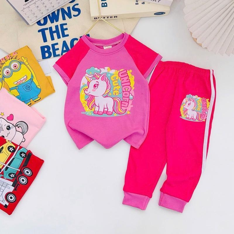 Colored T-Shirt & Jogger Set for 1-10 Years Old II