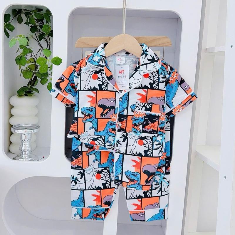 1-10 years old HT Terno Polo and Pajama sleepwear set for kids