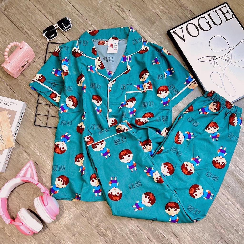 HT Adult Terno Polo and Pajama set Loungewear Sleepwear Set