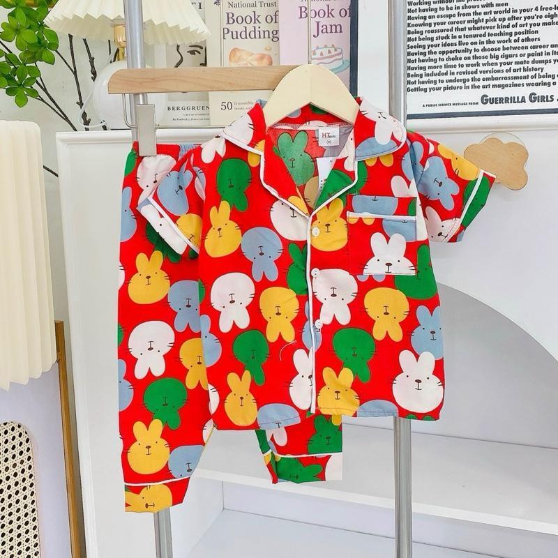 1-10 years old HT Terno Polo and Pajama sleepwear set for kids