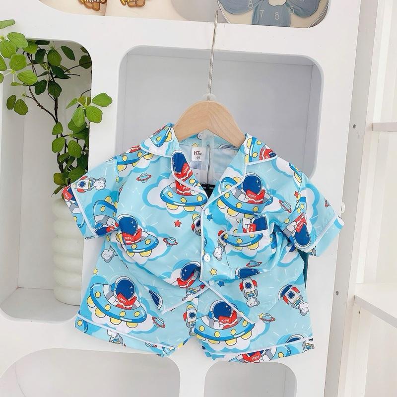 HT Terno Polo and Shorts sleepwear set for 1-6 years old