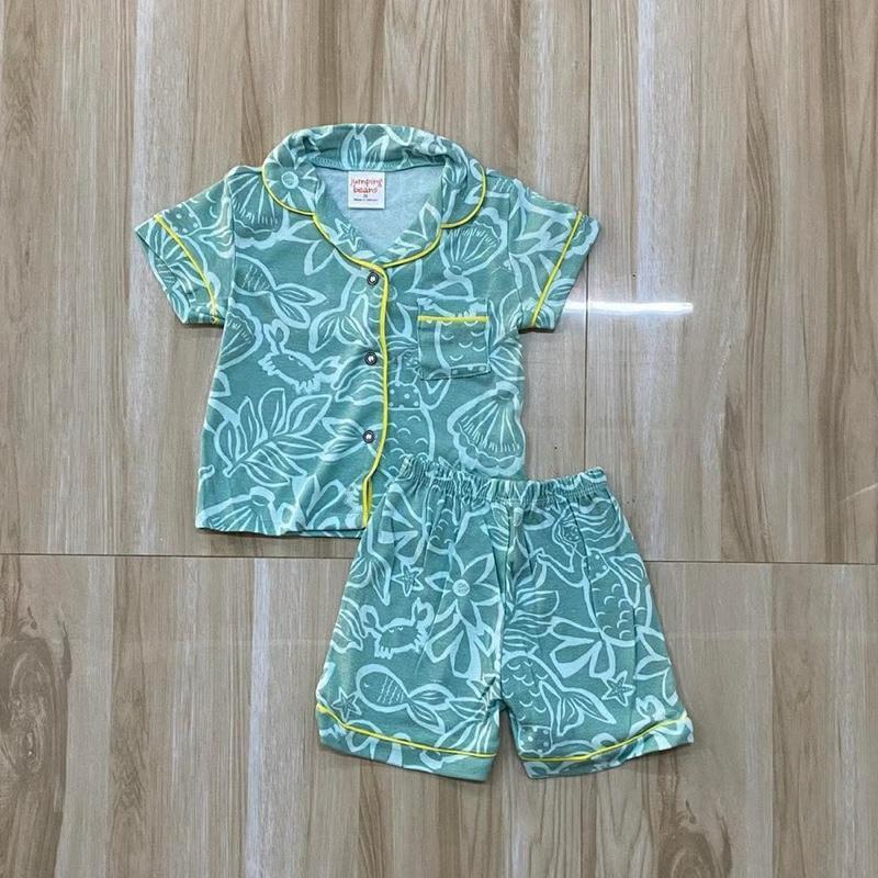 Pure cotton Polo and Shorts sleepwear set for 1-5 years old