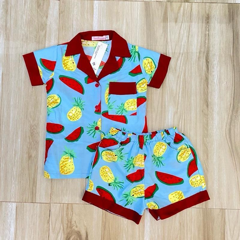 Polo and Shorts sleepwear set for 1-8 years old